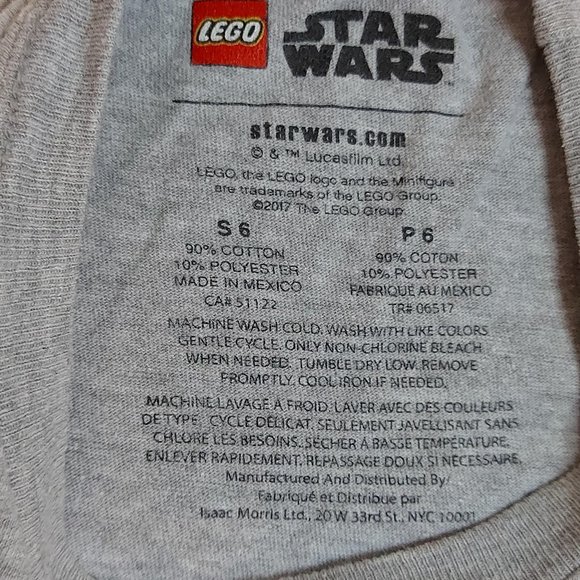 LEGO Star Wars Kids Grey Small (Size 6) Tshirt - Picture 7 of 8